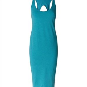 Lululemon Go For It Open Back Dress Heathered Aqua